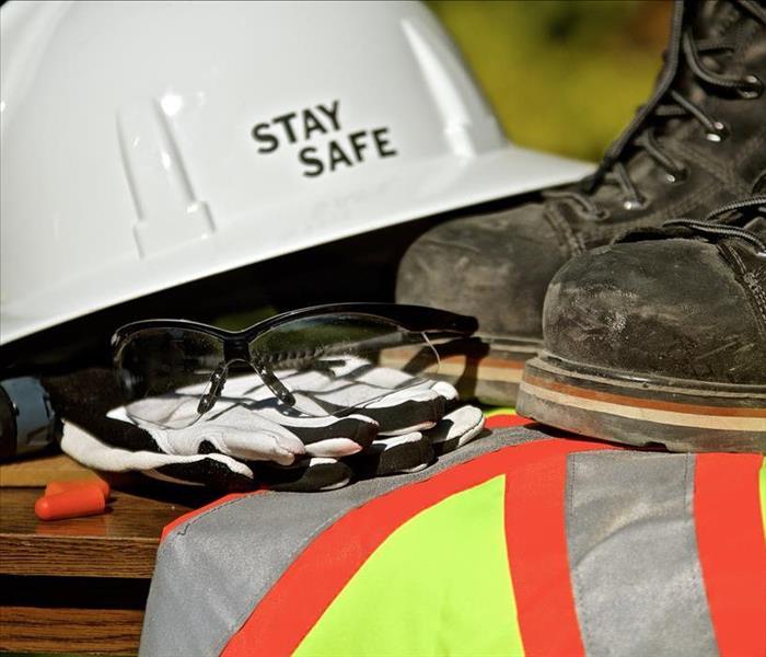 safety gear for work, hard hat